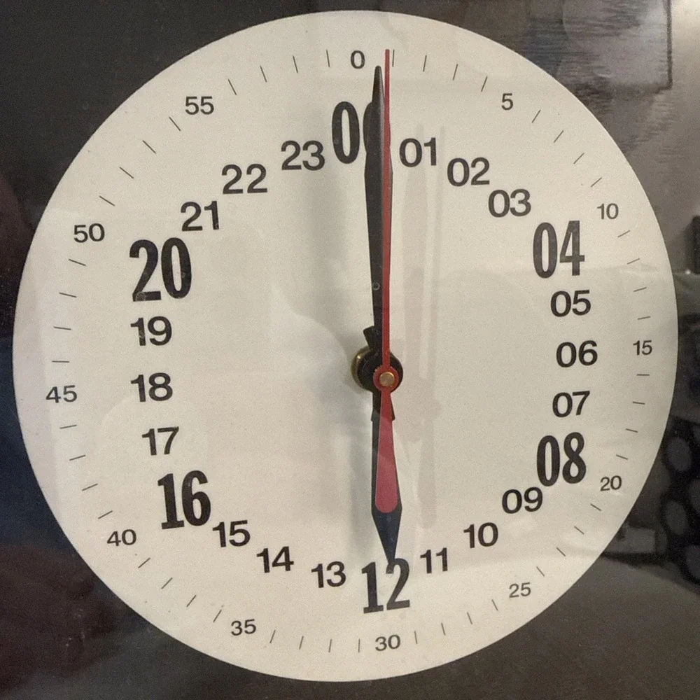 American Legion Wooden Mantle Quartex Clock 24 Hour‎ Military Clock